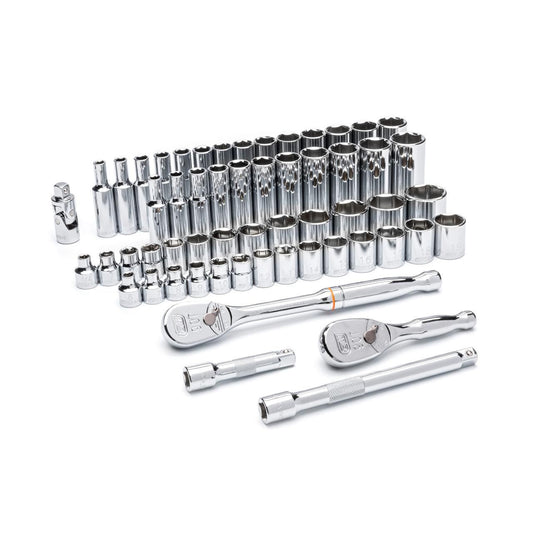Gearwrench 80550 57 Piece 3/8" Drive 6 Point Standard and Deep SAE/Metric Mechanics Tool Set
