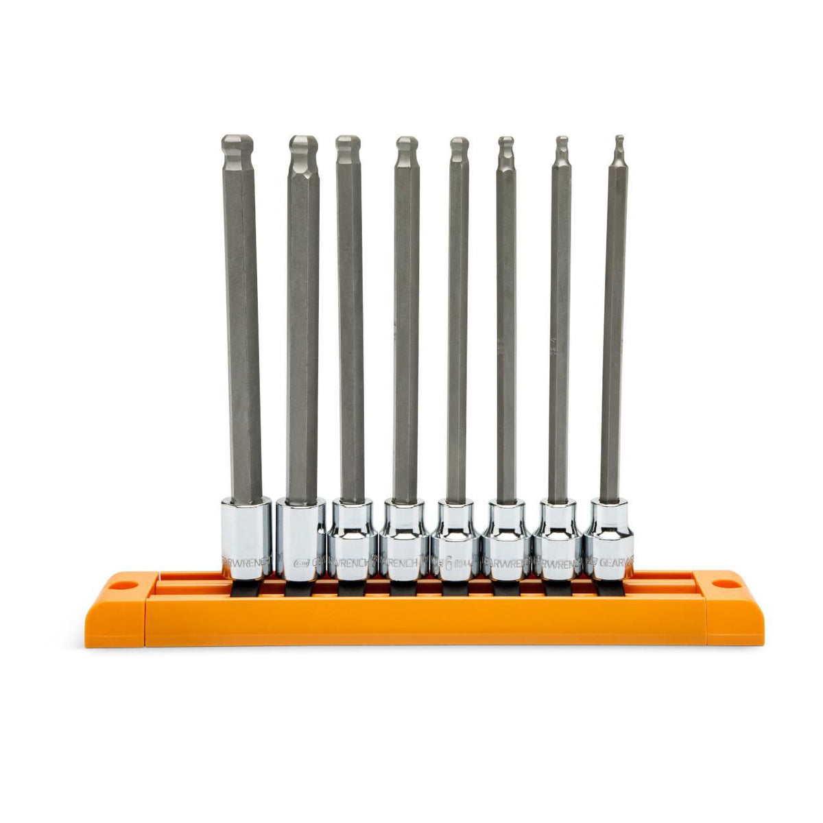 Gearwrench 80573 8 Piece 3/8" Drive Long Ball End Hex Bit Metric Socket Set
