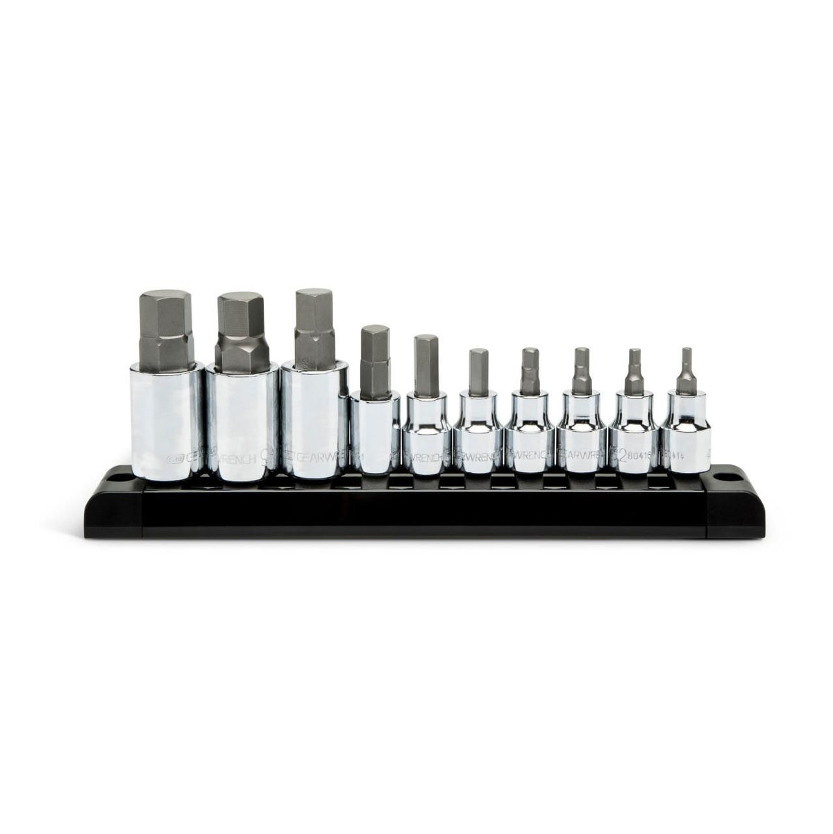 Gearwrench 80579 10 Piece 3/8" & 1/2" Drive Hex Bit SAE Socket Set