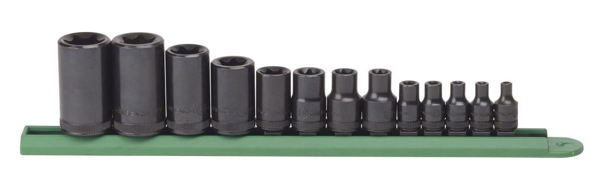 Gearwrench 80583 13 Piece 1/4", 3/8" & 1/2" Drive External Torx® Socket Set