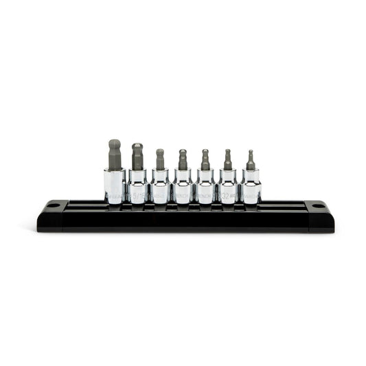 Gearwrench 80586 7 Piece 3/8" Drive Ball End Hex Bit SAE Socket Set