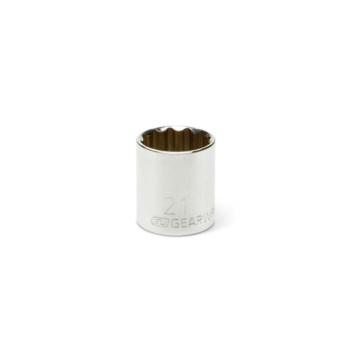 Gearwrench 80597 3/8" Drive 12 Point Standard Metric Socket 21mm