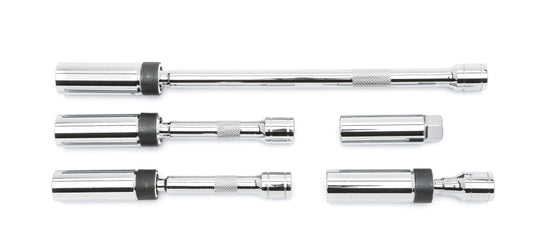 Gearwrench 80601 5 Piece 3/8" Drive 6 Point Magnetic Swivel Spark Plug Socket Set