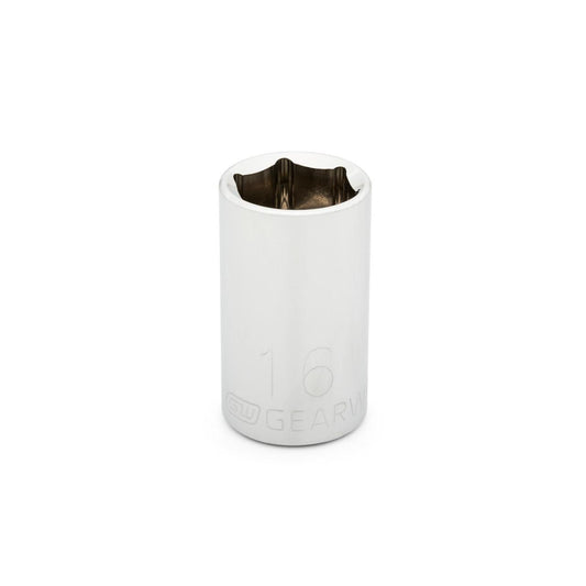 Gearwrench 80628 1/2" Drive 6 Point Standard Metric Socket 16mm