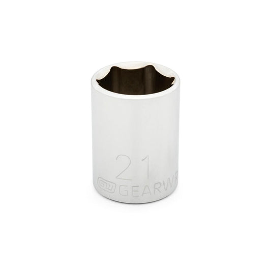 Gearwrench 80633 1/2" Drive 6 Point Standard Metric Socket 21mm