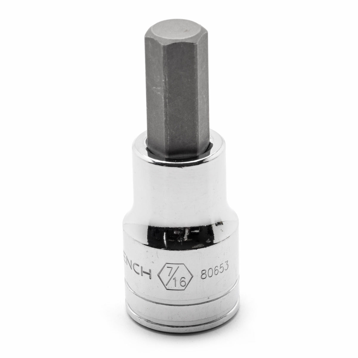 Gearwrench 80653 1/2" Drive Hex Bit SAE Socket 7/16"