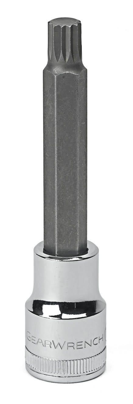 Gearwrench 80665 1/2" Drive Extra Long Triple Square Bit Metric Socket 10mm