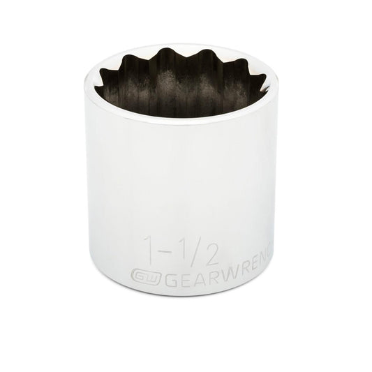 Gearwrench 80680 1/2" Drive 12 Point Standard SAE Socket 1-1/2"