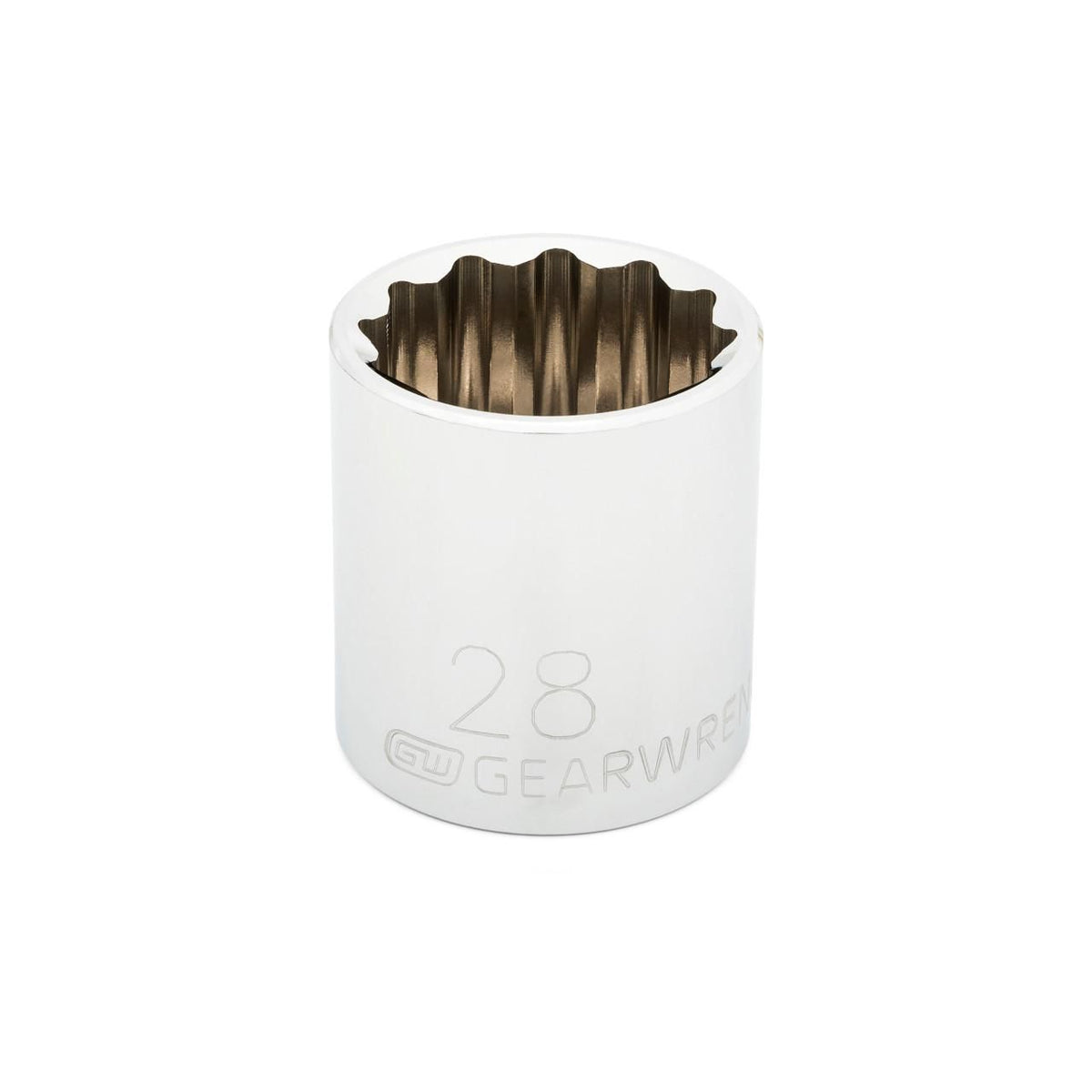 Gearwrench 80682 1/2" Drive 12 Point Standard Metric Socket 28mm