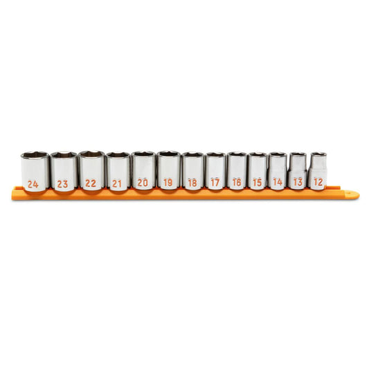 Gearwrench 80702H 13 Piece 1/2" Drive 6 Point Metric Hi-Viz Socket Set