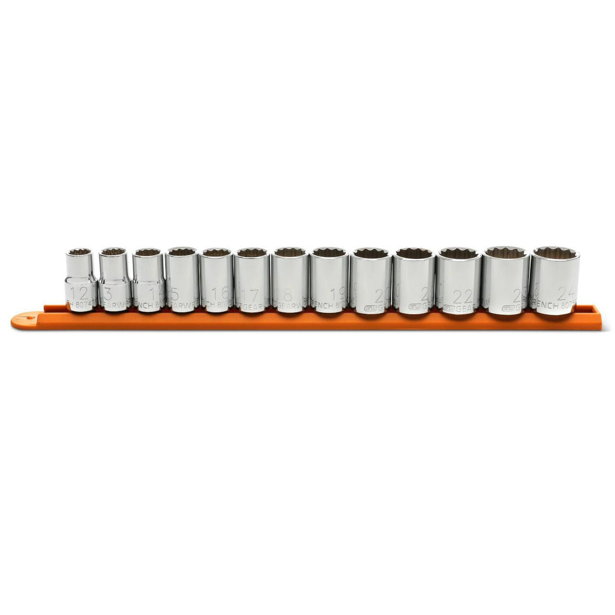 Gearwrench 80710D 13 Piece 1/2" Drive 12 Point Standard Metric Socket Set