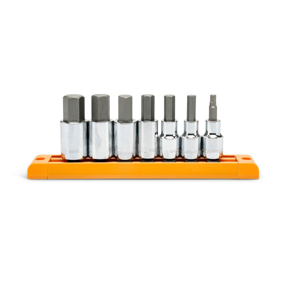 Gearwrench 80720 7 Piece 1/2" Drive Hex Bit Metric Socket Set