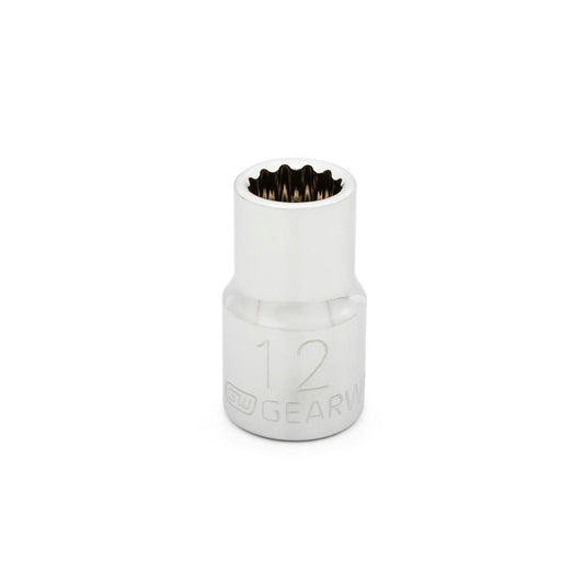 Gearwrench 80747 1/2" Drive 12 Point Standard Metric Socket 12mm