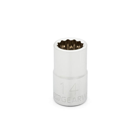 Gearwrench 80749 1/2" Drive 12 Point Standard Metric Socket 14mm