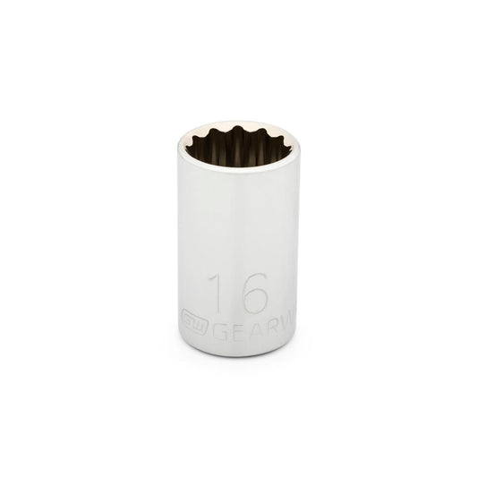Gearwrench 80751 1/2" Drive 12 Point Standard Metric Socket 16mm