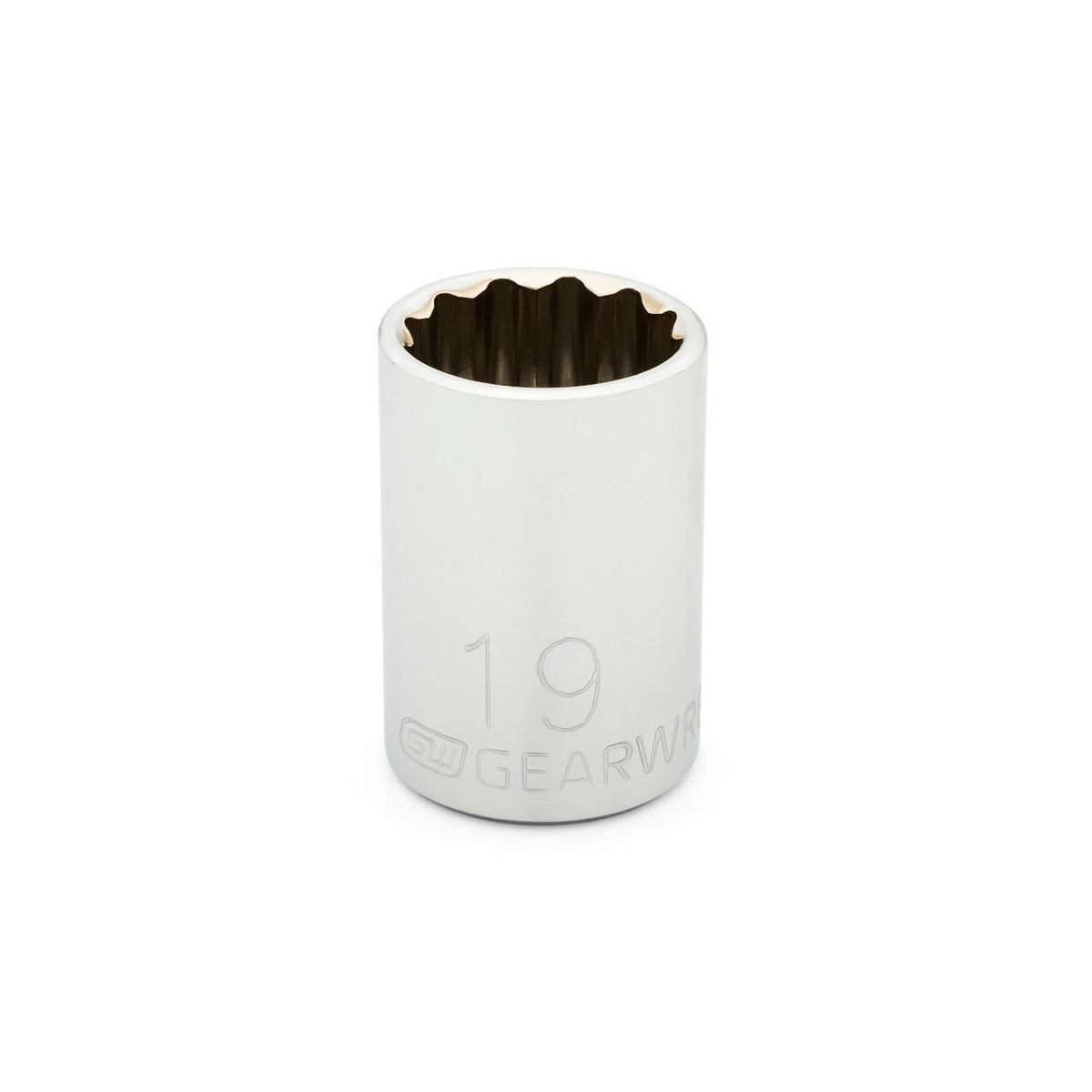 Gearwrench 80754 1/2" Drive 12 Point Standard Metric Socket 19mm