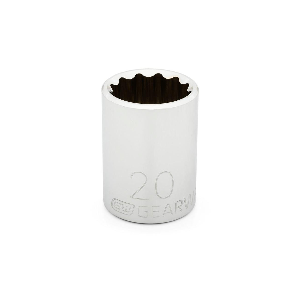 Gearwrench 80755D 1/2" Drive 12 Point Standard Metric Socket 20mm