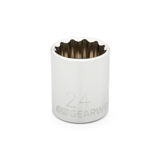 Gearwrench 80759 1/2" Drive 12 Point Standard Metric Socket 24mm