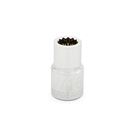 Gearwrench 80760 1/2" Drive 12 Point Standard SAE Socket 7/16"