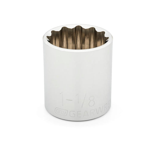 Gearwrench 80771 1/2" Drive 12 Point Standard SAE Socket 1-1/8"
