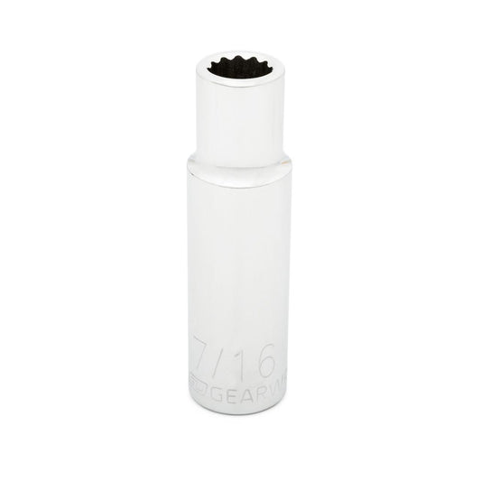 Gearwrench 80772 1/2" Drive 12 Point Deep SAE Socket 7/16"