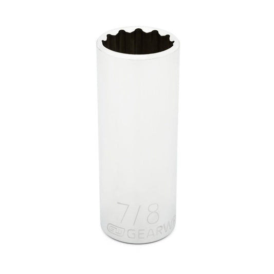 Gearwrench 80779 1/2" Drive 12 Point Deep SAE Socket 7/8"