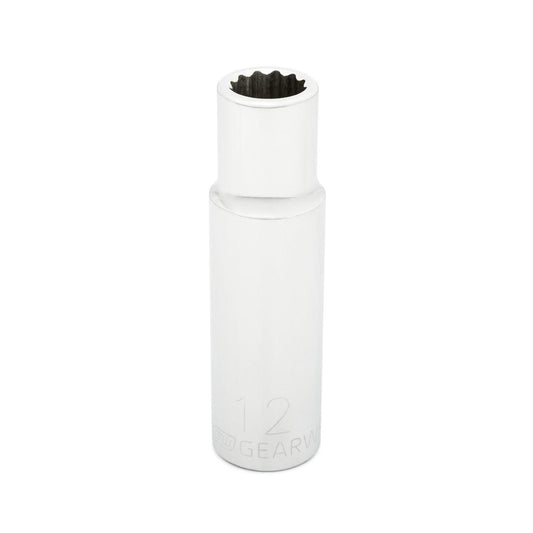 Gearwrench 80783 1/2" Drive 12 Point Deep Metric Socket 12mm