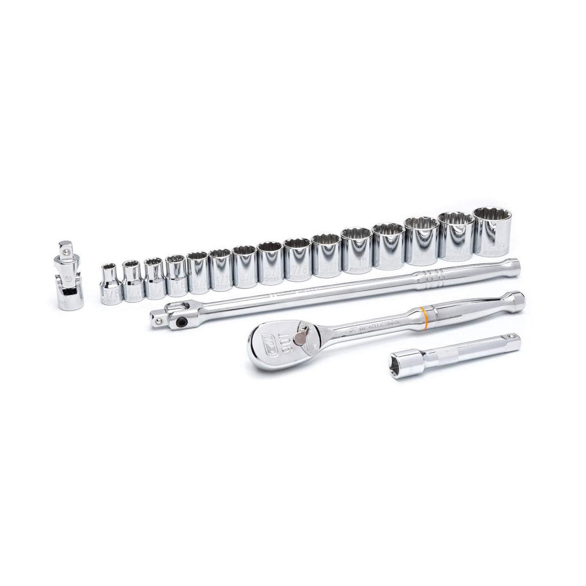 Gearwrench 80792 19 Piece 1/2" Drive 12 Point Standard SAE Mechanics Tool Set