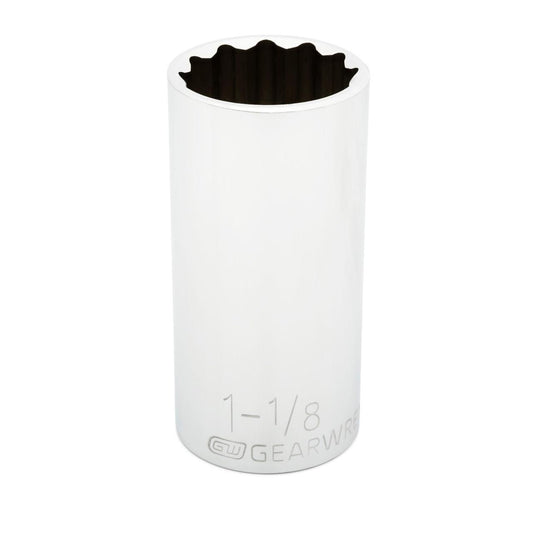Gearwrench 80797 1/2" Drive 12 Point Deep SAE Socket 1-1/8"