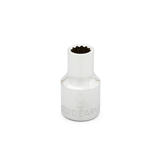 Gearwrench 80806 1/2" Drive 12 Point Standard Metric Socket 9mm
