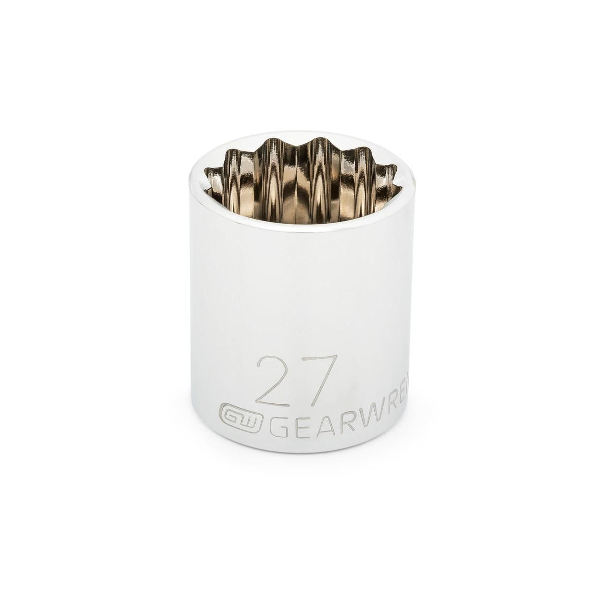 Gearwrench 80812 1/2" Drive 12 Point Standard Metric Socket 27mm