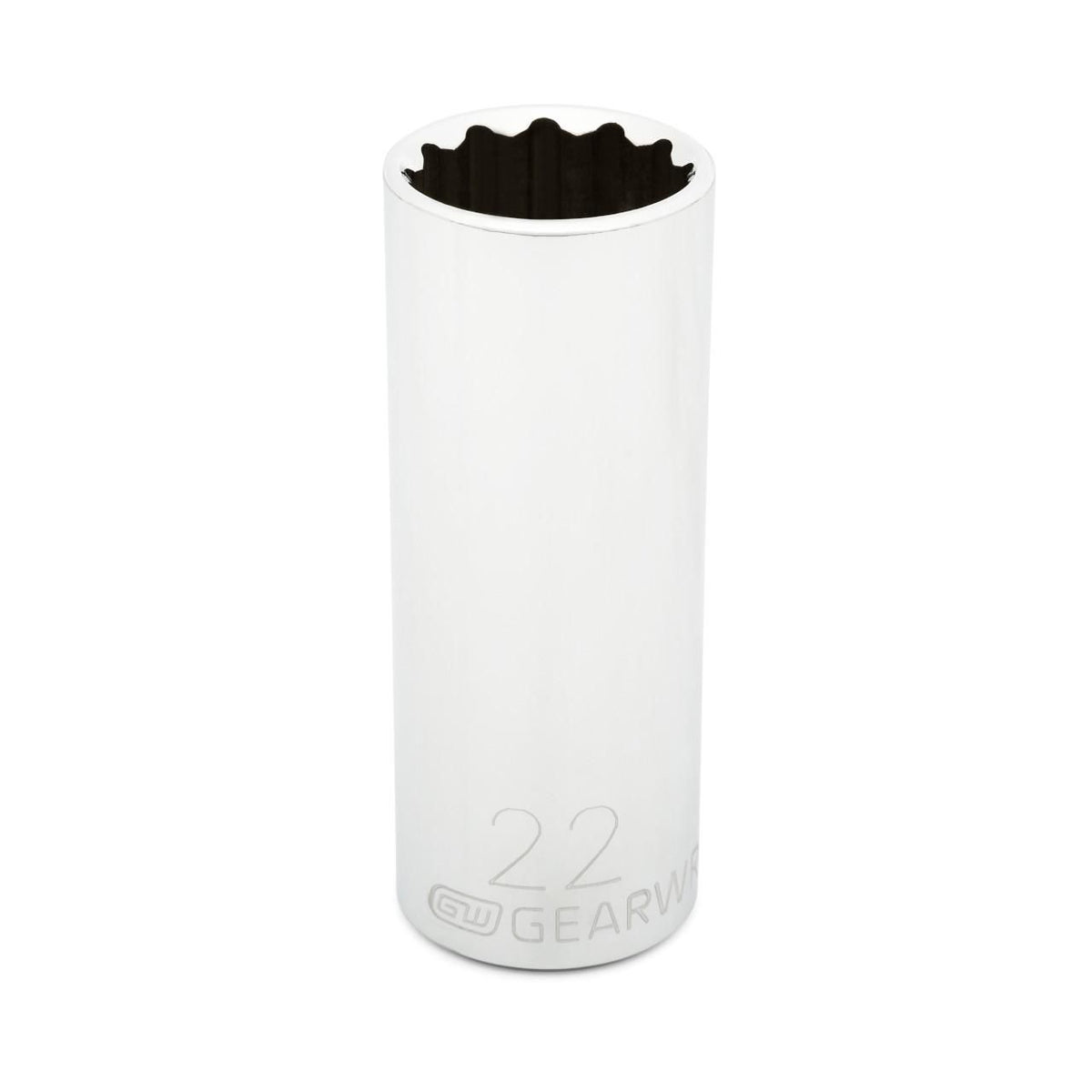 Gearwrench 80820 1/2" Drive 12 Point Deep Metric Socket 22mm