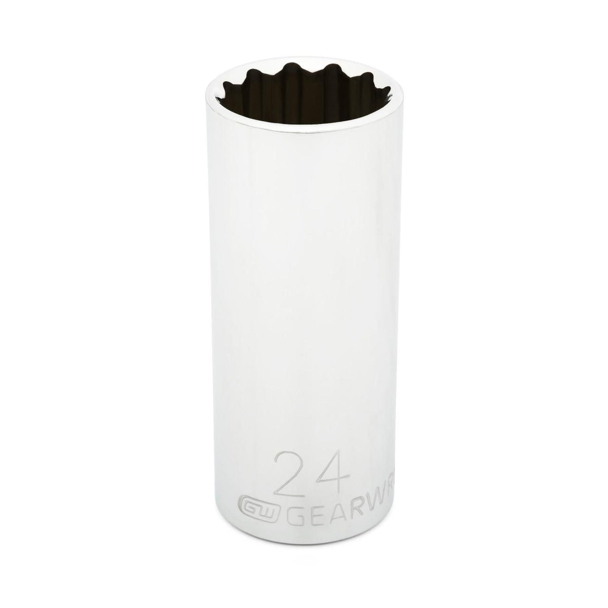 Gearwrench 80822 1/2" Drive 12 Point Deep Metric Socket 24mm