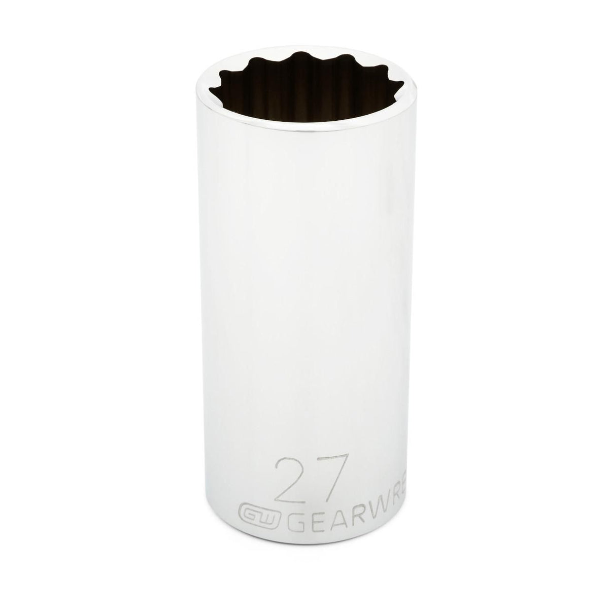 Gearwrench 80824 1/2" Drive 12 Point Deep Metric Socket 27mm