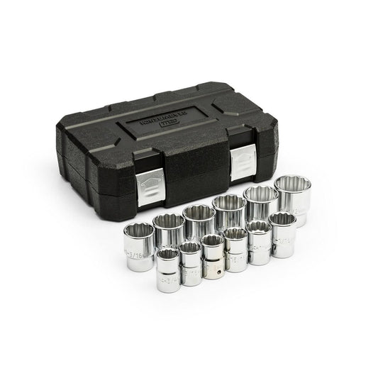 Gearwrench 80842 12 Piece 3/4" Drive 12 Point SAE Standard Length Socket Set