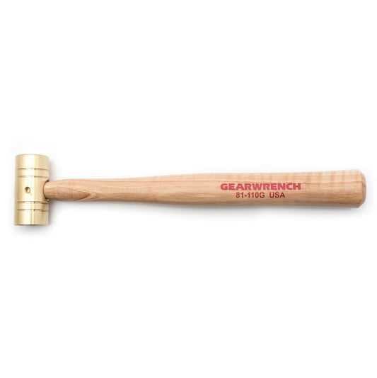 Gearwrench 81-110G 8 oz. Brass Hammer with Hickory Handle