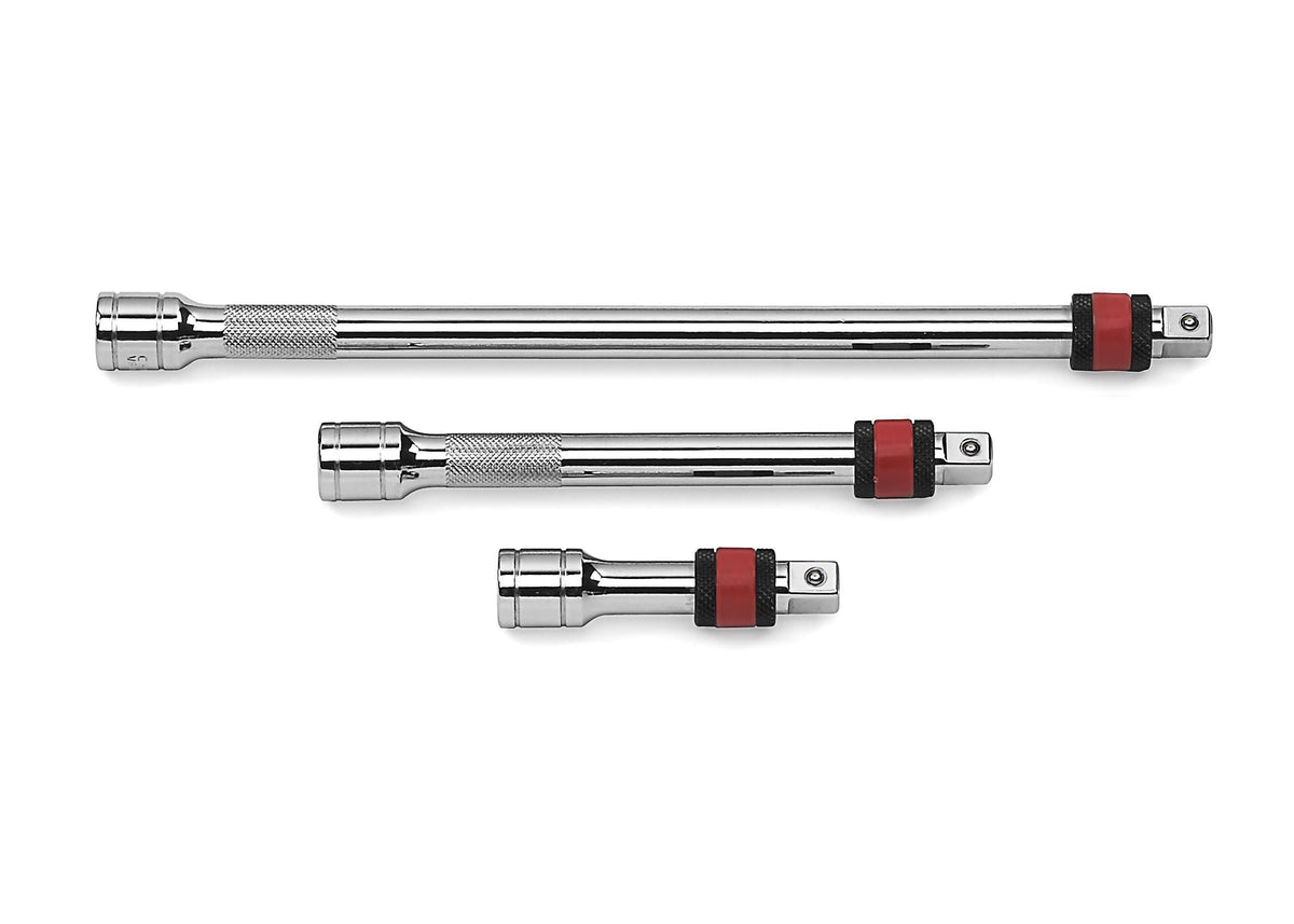 Gearwrench 81003 3 Piece 1/4" Drive Locking Extension Set 2", 3" & 6"
