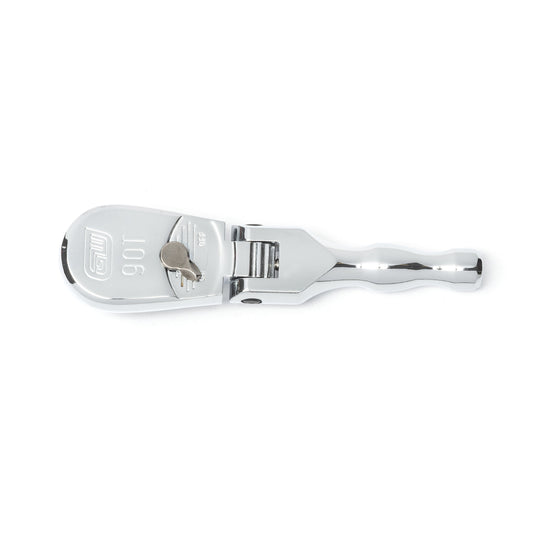 Gearwrench 81212T 3/8" Drive 90-Tooth Stubby Flex Head Teardrop Ratchet 5"