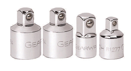 Gearwrench 81217 4 Piece 1/4", 3/8" & 1/2" Drive Adapter Set