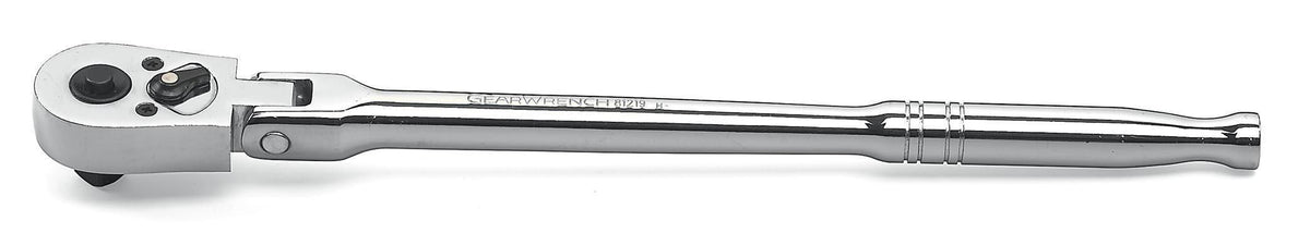 Gearwrench 81219 3/8" Drive 45-Tooth Quick Release Flex Head Teardrop Ratchet 10-1/4"