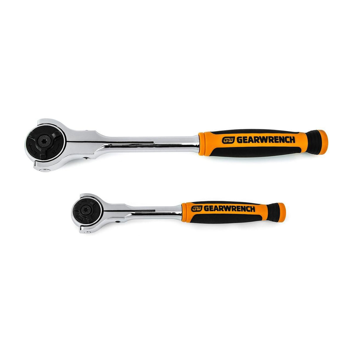 Gearwrench 81223 2 Piece 1/4" & 3/8" Drive 72-Tooth Dual Material Roto Ratchet Set