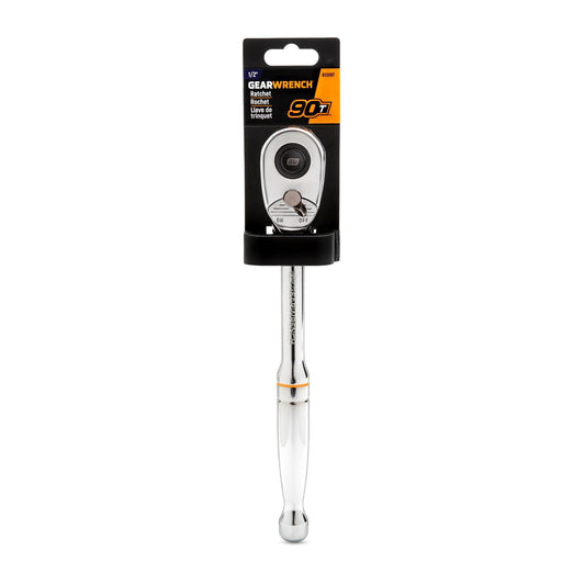 Gearwrench 81309T 1/2" Drive 90-Tooth Quick Release Teardrop Ratchet 11"