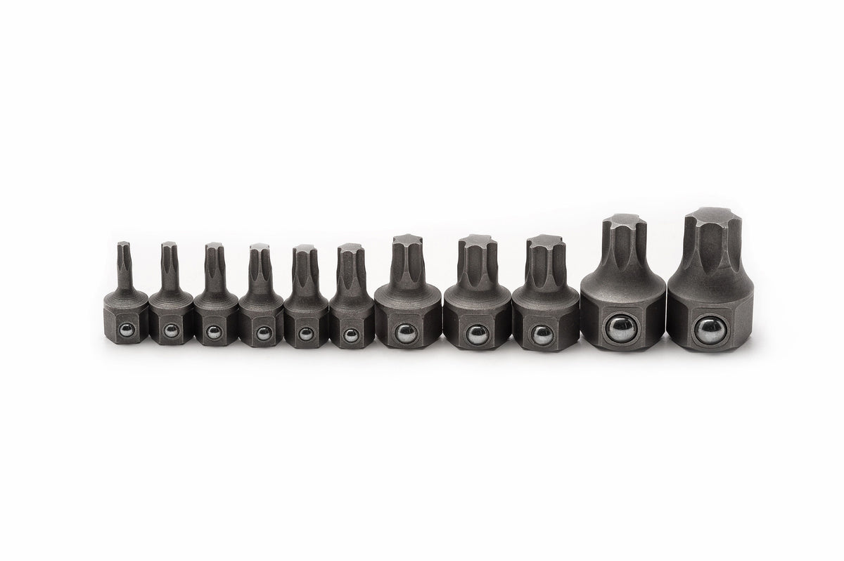 Gearwrench 81560 11 Piece Torx® Insert Bit Set for 6 & 12 Point Wrenches