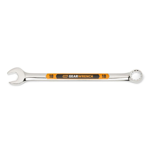 Gearwrench 81675H 18mm 12 Point Hi-Viz Long Pattern Combination Wrench