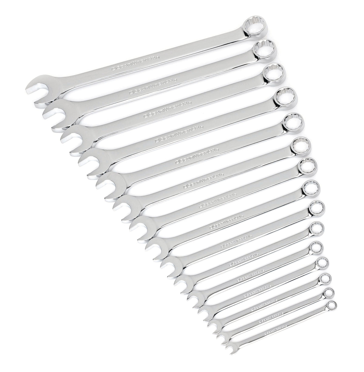Gearwrench 81901 15 Piece 12 Point Long Pattern Combination SAE Wrench Set