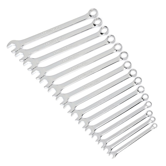 Gearwrench 81902 15 Piece 12 Point Long Pattern Combination Metric Wrench Set