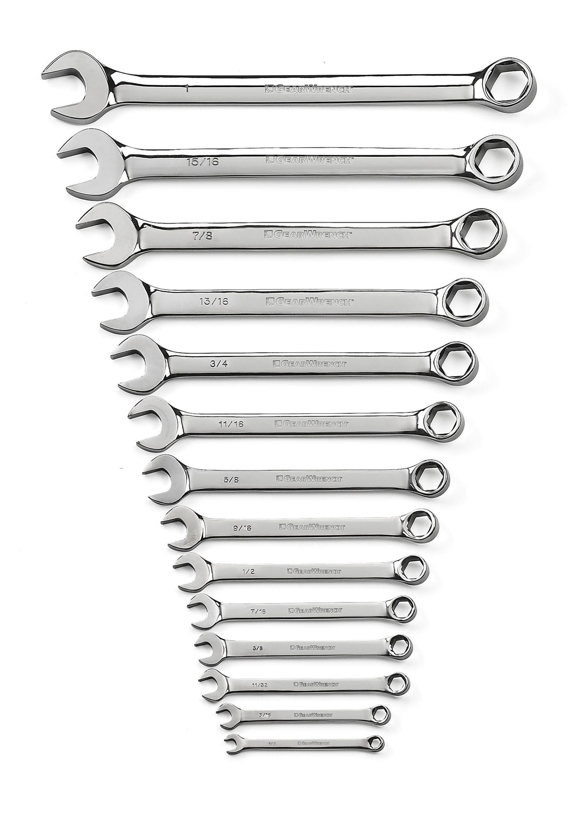 Gearwrench 81924 14 Piece 6 Point Combination SAE Wrench Set