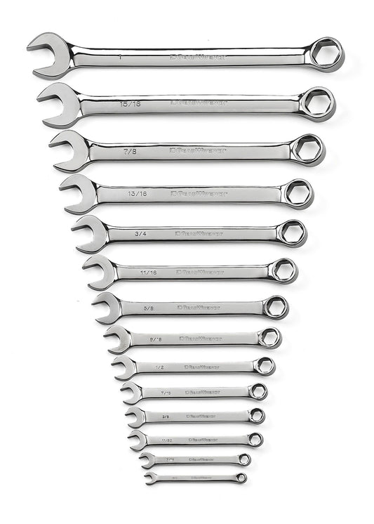 Gearwrench 81924 14 Piece 6 Point Combination SAE Wrench Set