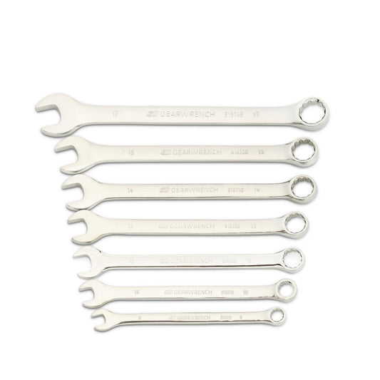 Gearwrench 81932 9 Piece 12 Point Long Pattern Combination Metric Wrench Set with Tool Roll