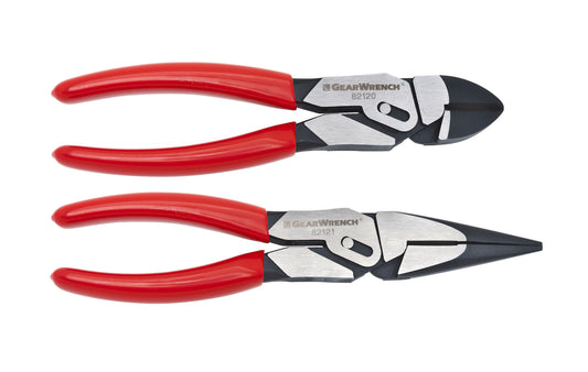 Gearwrench 82124 2 Piece 8" PivotForce™ Compound Action Plier Set